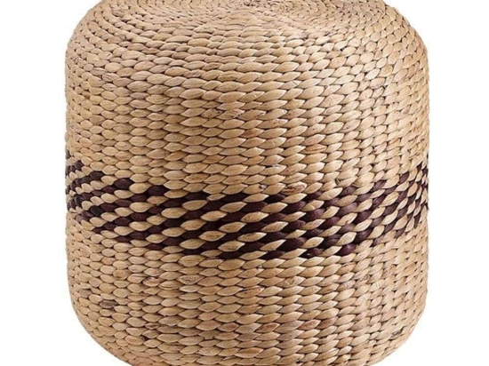 Σκαμπώ 00.06.66207 Φ39x39cm Natural-Black
