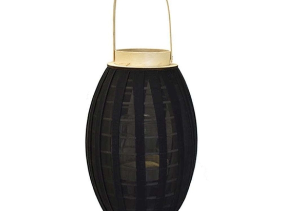 Φανάρι Bamboo 00.06.61034 20x28/40cm Natural-Black Bamboo