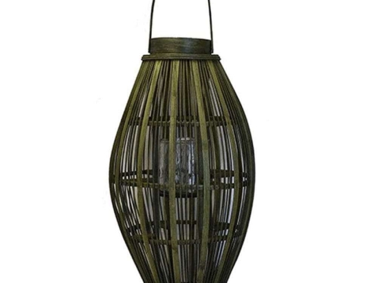 Φανάρι Bamboo 00.06.61039 34x59/74cm Olive-Brown Bamboo