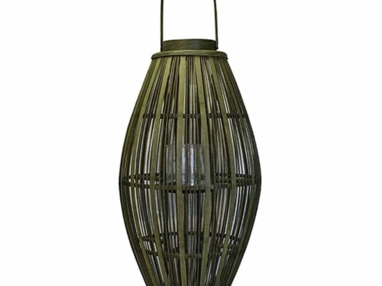 Φανάρι Bamboo 00.06.61040 38x71/89cm Olive-Brown Bamboo