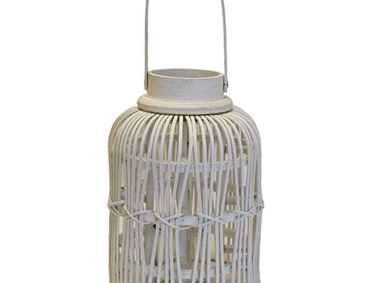 Φανάρι Bamboo 00.06.61041 21x28/39cm White Bamboo