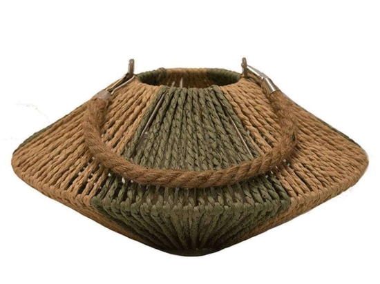 Φανάρι Paper Rope 00.06.61115 Φ30x14cm Natural-Olive Σχοινί