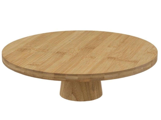 Τουρτιέρα Με Πόδι 07.188462 Φ28cm Natural Bamboo