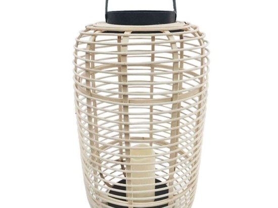 Φανάρι Με Κερί Led 00.06.61157 29x48cm Natural Rattan