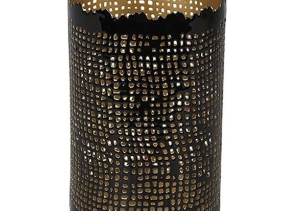 Κηροπήγιο Mila 013.796246 10x15cm Black Μέταλλο