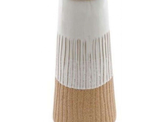 Βάζο Glazed 014.NI1048 27,5cm Natural-Ecru Κεραμικό