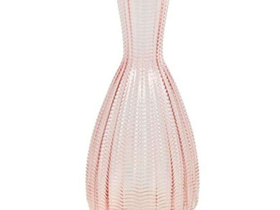 Βάζο Annalisa 013.797254 10x25cm Pink Γυαλί