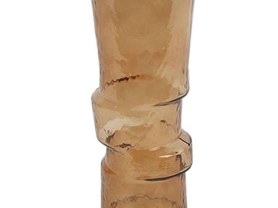 Βάζο Arabella 013.797267 13,5x30cm Brown Γυαλί