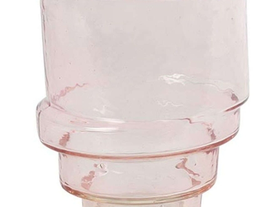 Βάζο Angelica 013.797286 13x15cm Pink Γυαλί