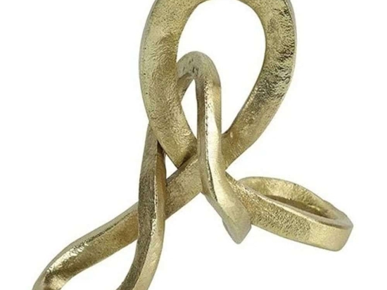 Διακοσμητικός Κόμπος 013.801317 18x7x18cm Gold Μέταλλο