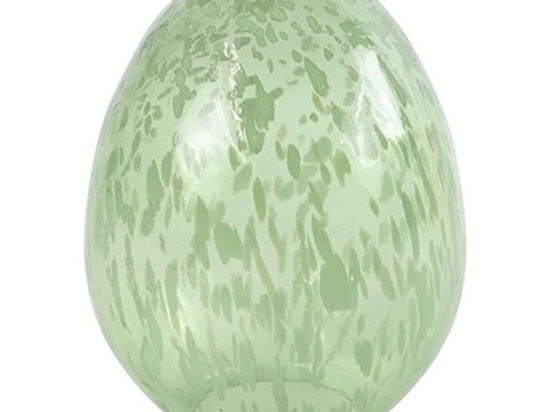 Αυγό Διακοσμητικό 013.803741 Φ11,5x15cm Γυάλινο Green