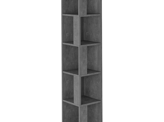 Βιβλιoθήκη στήλη Raphael pakoworld γκρι antique 31,5x31,5x159εκ