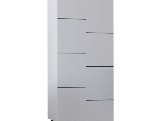 Ντουλάπι-στήλη Romane pakoworld λευκό 62.2x37.4x155.4εκ