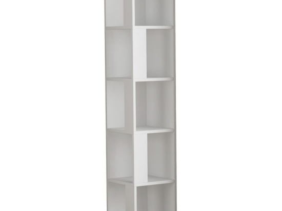 Βιβλιoθήκη στήλη Raphael pakoworld λευκό 31.5x31.5x159εκ