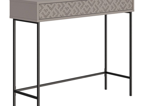 Κονσόλα Elettra pakoworld μόκα-μαύρο 110x35.5x90εκ