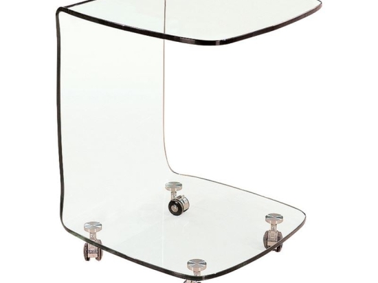 GLASSER TROLLEY ΤΡΑΠΕΖΑΚΙ ΒΟΗΘΗΤΙΚΟ, ΔΙΑΦΑΝΟ ΓΥΑΛΙ 10MM (ΣΥΣΚ.2)