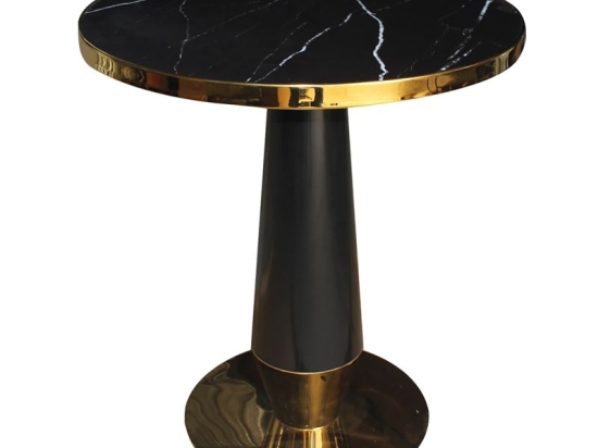 OLIVE ΤΡΑΠΕΖΙ ΒΑΦΗ ΜΑΥΡΟ-GOLD, ΕΠΙΦΑΝΕΙΑ SINTERED STONE BLACK MARBLE