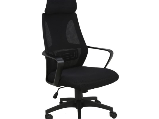 BF2950 ΠΟΛΥΘΡΟΝΑ ΓΡΑΦΕΙΟΥ ΔΙΕΥΘΥΝΤΗ, MESH ΜΑΥΡΟ