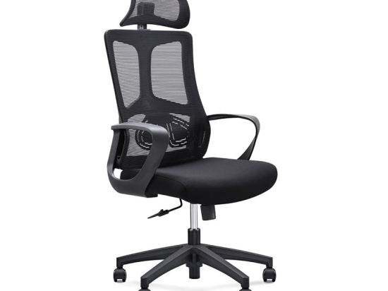 BF8600 ΠΟΛΥΘΡΟΝΑ ΓΡΑΦΕΙΟΥ ΔΙΕΥΘΥΝΤΗ, MESH ΜΑΥΡΟ, ΥΦΑΣΜΑ ΜΑΥΡΟ