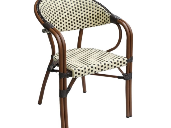 PARIS ΠΟΛΥΘΡΟΝΑ BISTRO ΑΛΟΥΜΙΝΙΟ ΚΑΡΥΔΙ, WICKER ΜΠΕΖ - ΚΑΦΕ, ΣΤΟΙΒΑΖΟΜΕΝΗ