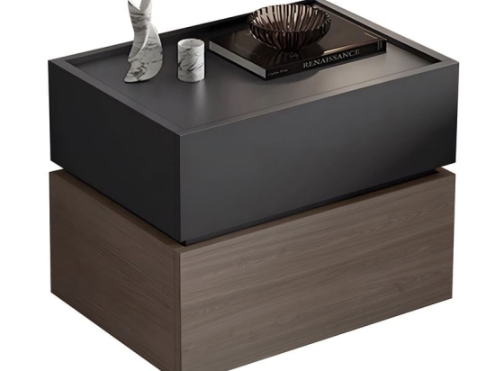VANITY ΚΟΜΟΔΙΝΟ, ΑΠΟΧΡΩΣΕΩΝ SONOMA OAK & GREY, ΜΕ ΑΠΟΣΠΩΜΕΝΑ ΧΡΩΜΑΤΙΚΑ ΜΕΡΗ