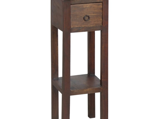 CLASSIC STAND - ΤΡΑΠΕΖΑΚΙ ΒΟΗΘΗΤΙΚΟ H.65CM - 1 ΣΥΡΤΑΡΙ, ΞΥΛΟ SHEESHAM ΚΑΡΥΔΙ