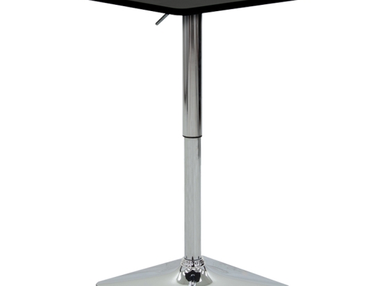 ΤΡΑΠΕΖΙ ΜΠΑΡ VEGAS PAKOWORLD MDF ΜΑΥΡΟ-ΠΟΔΙ ΧΡΩΜΙΟΥ 70X70X70-91.5ΕΚ