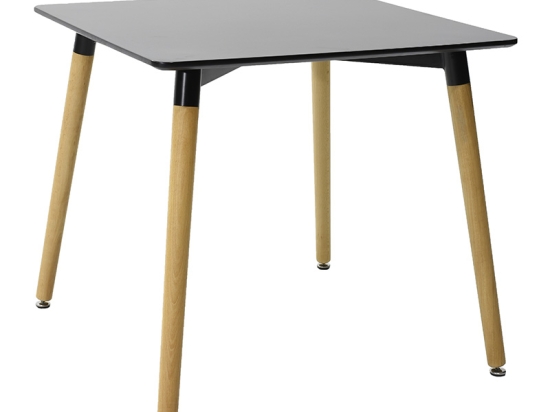 ΤΡΑΠΕΖΙ NATALI PAKOWORLD ΤΕΤΡΑΓΩΝΟ MDF ΧΡΩΜΑ ΜΑΥΡΟ GLOSS 80X80X76ΕΚ