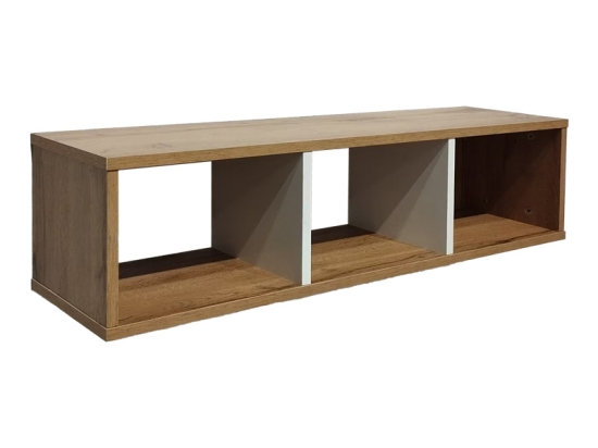 ΡΑΦΙΕΡΑ ΤΟΙΧΟΥ FLEVIOR PAKOWORLD ΣΕ SONOMA ΜΕ ΛΕΥΚΗ ΑΠΟΧΡΩΣΗ 90X22X25.6ΕΚ