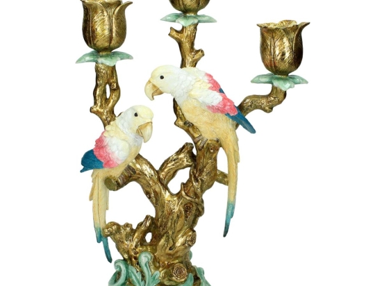 ΚΗΡΟΠΗΓΙΟ ARTELIBRE ΠΑΠΑΓΑΛΟΣ ΠΟΛΥΧΡΩΜΟ POLYRESIN 23.5X11X38CM