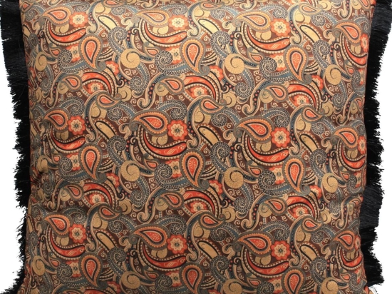 ΜΑΞΙΛΑΡΙ ARTELIBRE PAISLEY ΠΟΡΤΟΚΑΛΙ ΒΕΛΟΥΔΟ 60X60CM