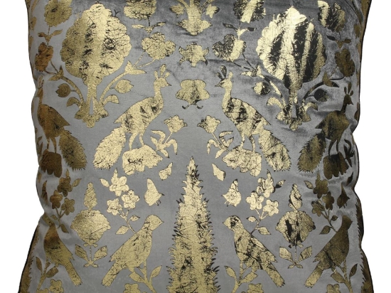 ΜΑΞΙΛΑΡΙ ARTELIBRE ΠΑΓΩΝΙ ΓΚΡΙ ΒΕΛΟΥΔΟ 50X50CM