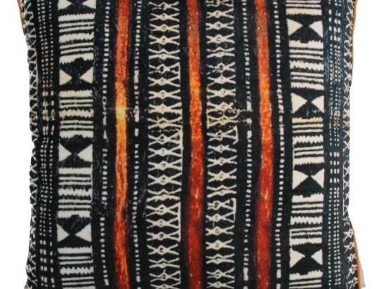 ΜΑΞΙΛΑΡΙ ARTELIBRE TRIBAL ΜΑΥΡΟ ΒΕΛΟΥΔΟ 45X45CM
