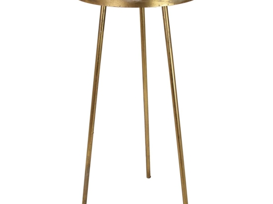ΤΡΑΠΕΖΑΚΙ ARTELIBRE ΧΡΥΣΟ ΜΕΤΑΛΛΟ 42.5X42.5X98CM