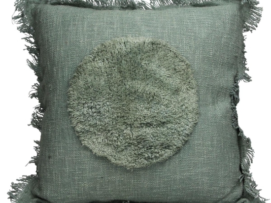 ΜΑΞΙΛΑΡΙ ARTELIBRE ΚΥΚΛΟΣ ΓΚΡΙ ΒΑΜΒΑΚΕΡΟ 45X45CM