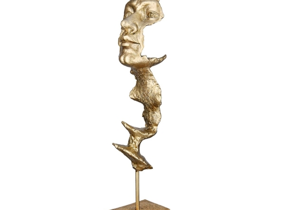 ΔΙΑΚΟΣΜΗΤΙΚΟ ARTELIBRE ΠΡΟΣΩΠΟ ΧΡΥΣΟ POLYRESIN 10X6.5X40.5CM