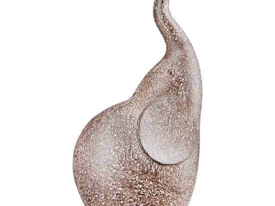 ΦΙΓΟΥΡΑ ΕΛΕΦΑΝΤΑΣ 'MARULA' ΠΟΛΥΡΕΖΙΝΗ ΚΑΦΕ 7.5X9X17CM