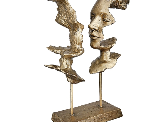 ΔΙΑΚΟΣΜΗΤΙΚΟ ARTELIBRE ΠΡΟΣΩΠΑ ΧΡΥΣΟ POLYRESIN 22.5X7.5X31CM