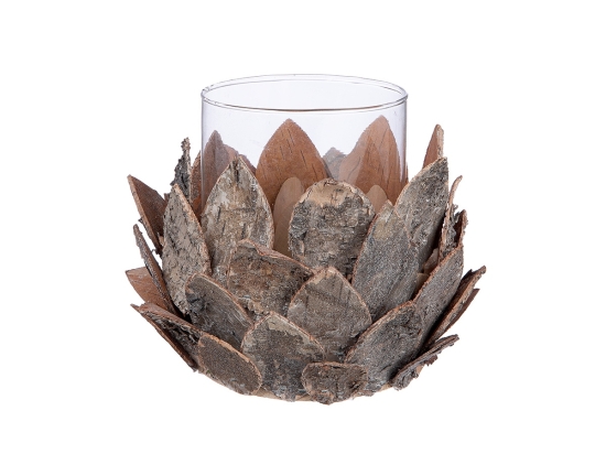 ΑΝΕΜΟΦΩΤΙΣΤΙΚΟ 'CONE' ΞΥΛΟ ΕΚΡΟΥ 17X21CM