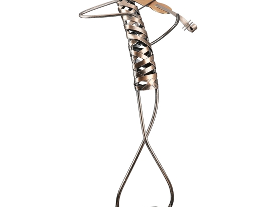 ΦΙΓΟΥΡΑ ΜΟΥΣΙΚΟΣ 'RIBBON' ΜΕΤΑΛΛΟ ΜΠΡΟΝΖΕ 12X20X46CM