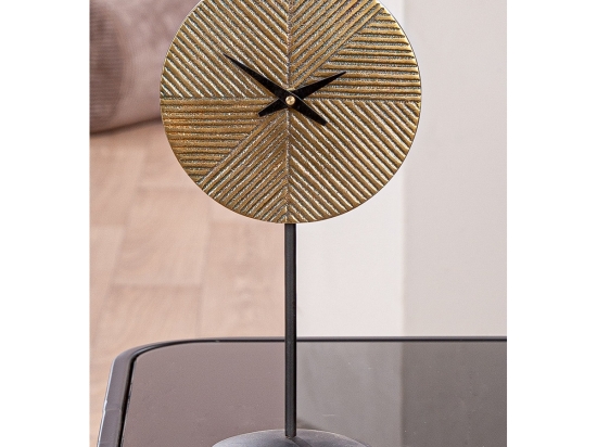 FLOOR/TABLE ΡΟΛΟΙ "RAPA" ΑΛΟΥΜΙΝΙΟ ΜΠΡΟΥΝΤΖΙΝΟ PU L. 95 CM H. 30 CM D. 155 CM