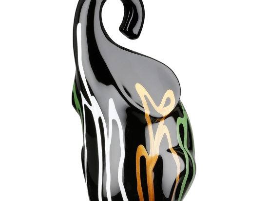  FIGURE ELEPHANT CERAMIC BLACK 14X13X26CM 14X13X26CM