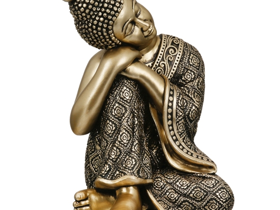  FIGURE BUDDHA SYNTHETIC RESIN ΧΡΥΣΟΧΡΩΜΟ 10X10X17CM 10X10X17CM
