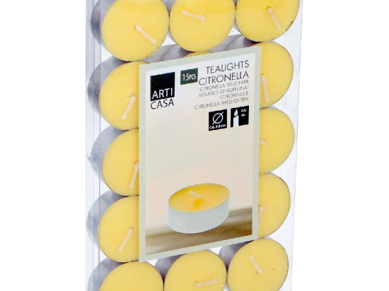 ΚΕΡΙΑ ΡΕΣΩ CITRONELLA TEALIGHT 15ΤΜΧ ARTI CASA