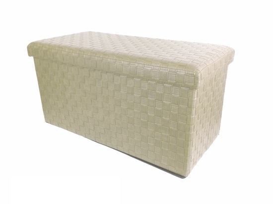 ΣΚΑΜΠΟ ΜΕ ΑΠΟΘΗΚΕΥΤΙΚΟ ΧΩΡΟ ΜΠΕΖ ΔΕΡΜΑ 76X38X38CM