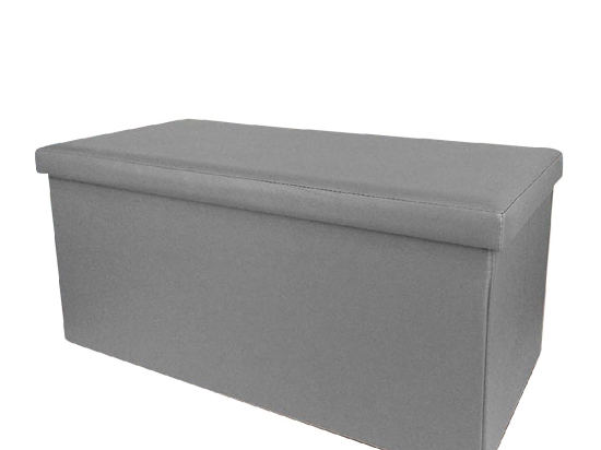 ΣΚΑΜΠΟ ΜΕ ΑΠΟΘΗΚΕΥΤΙΚΟ ΧΩΡΟ ΓΚΡΙ PU 76X38X38CM