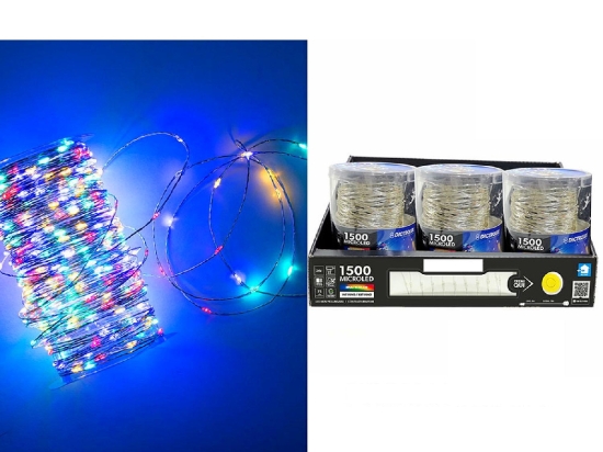 1500 MICROLED ΕΣΩΤ. & ΕΞΩΤ. ΧΩΡΟΥ ΜΕ 8 ΠΡΟΓΡΑΜΜΑΤΑ ΚΑΙ ΜΕΤΑΣΧΗΜΑΤΙΣΤΗ ΠΟΛΥΧΡΩΜΟ ΦΩΣ ΔΙΑΦΑΝΟ ΚΑΛΩΔΙΟ ΜΗ ΕΠΕΚΤΕΙΝΟΜΕΝΟ IP4