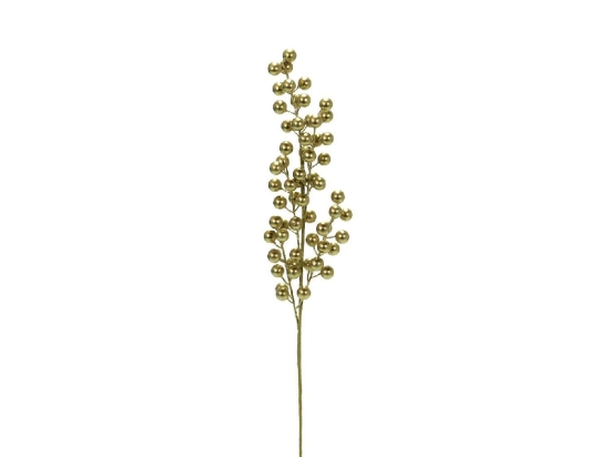 ΚΛΑΔΙ BERRIES ΧΡΥΣΟ 60CM