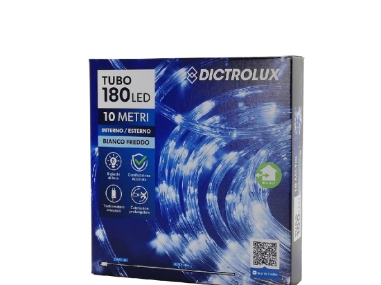 ΦΩΤΟΣΩΛΗΝΑΣ 180 LED ΕΣΩΤ. & ΕΞΩΤ. ΧΩΡΟΥ ΜΕ 8 ΠΡΟΓΡΑΜΜΑΤΑ ΚΑΙ ΜΕΤΑΣΧΗΜΑΤΙΣΤΗ ΨΥΧΡΟ ΛΕΥΚΟ ΦΩΣ ΜΗ ΕΠΕΚΤΕΙΝΟΜΕΝΟ 10+3M