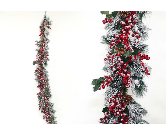 ΓΙΡΛΑΝΤΑ ΜΕ BERRIES ΧΙΟΝΙΣΜΕΝΟ 200CM